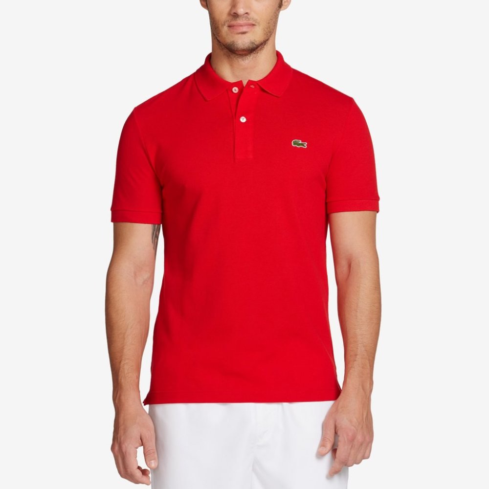 Lacoste Men Polo F5191 Red in size 3, small